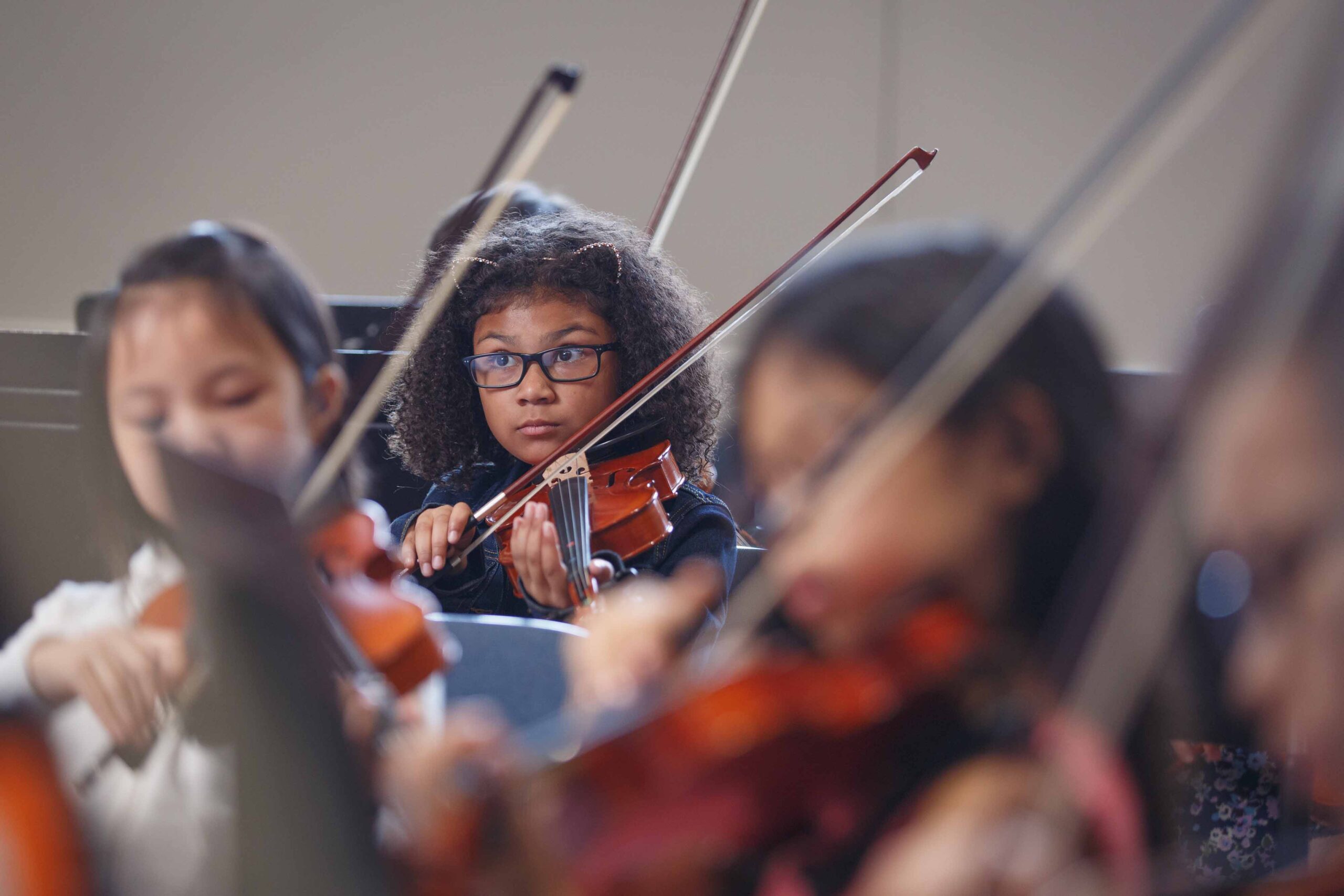 Orchestra rehearsal at the Mary Louise Curtis Branch