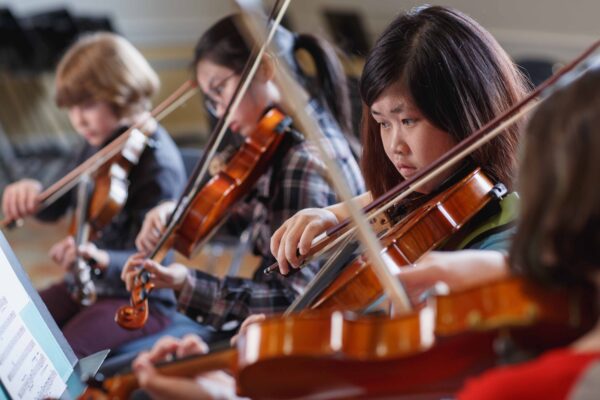 Orchestra rehearsal at the Mary Louise Curtis Branch