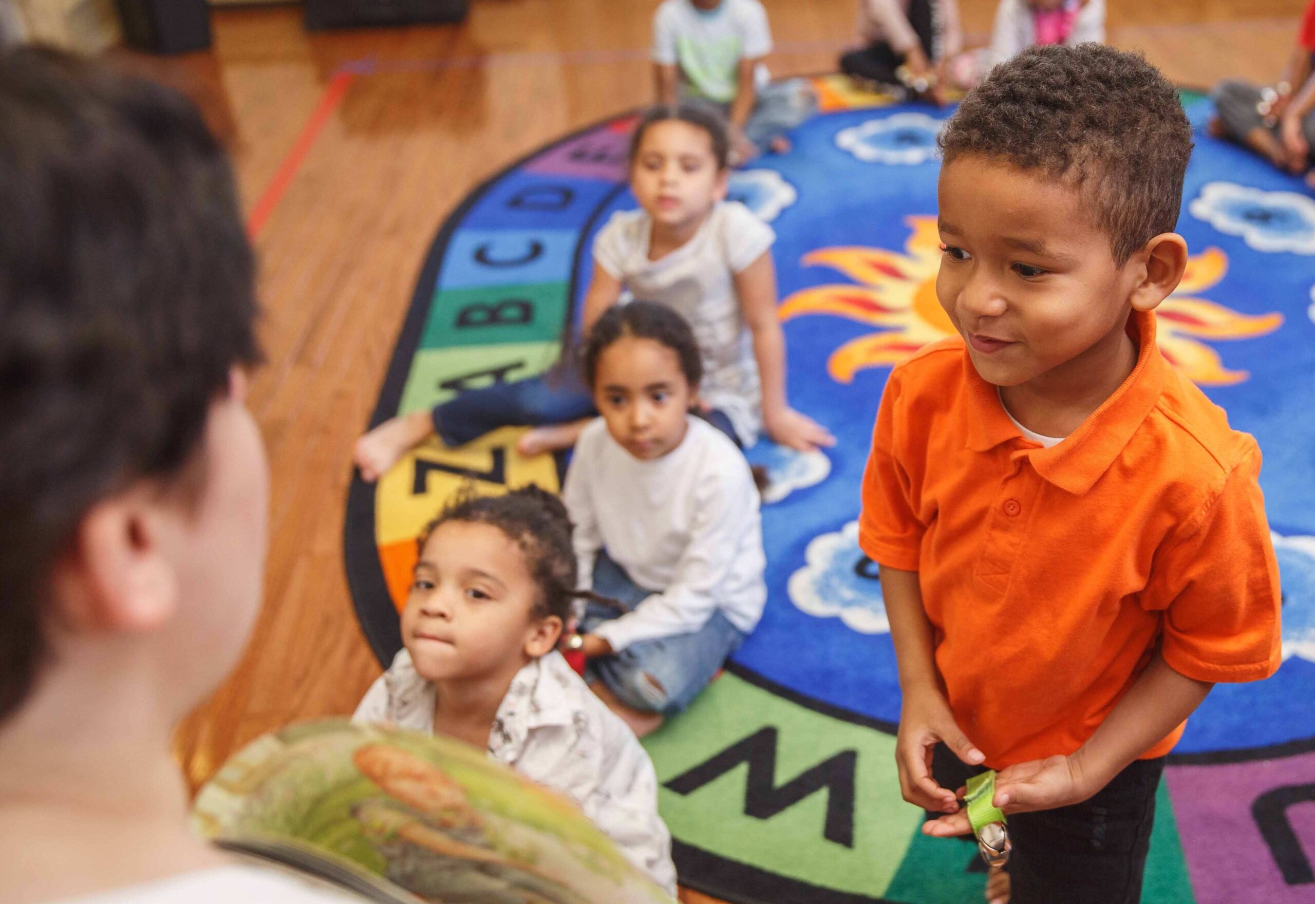 Kaleidoscope students during story time