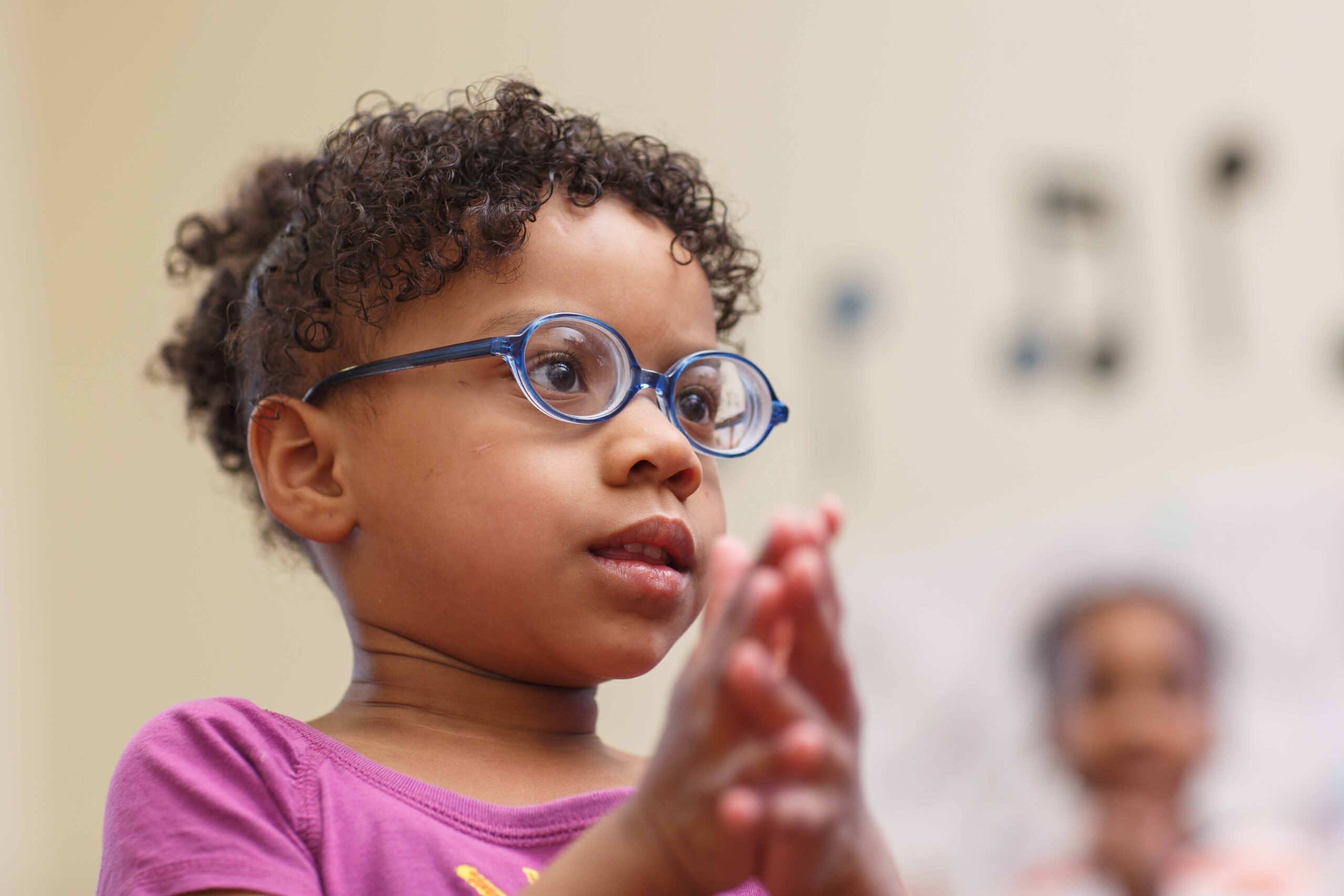 Kaleidoscope student during story time