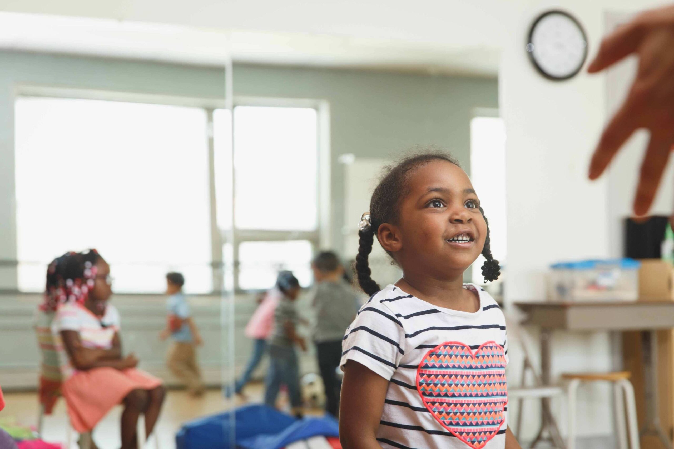 A Kaleidoscope Plus student gets her energy out in the after school program