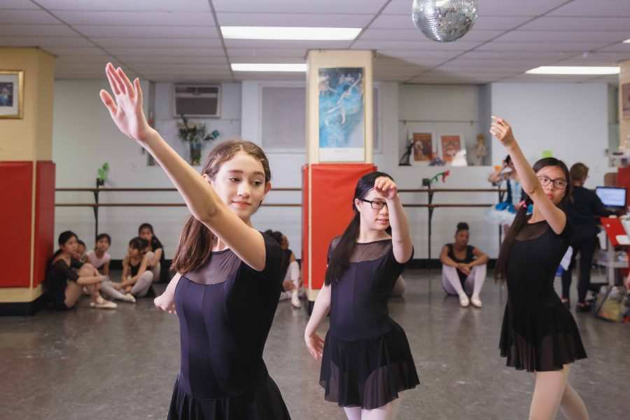 Settlement dancers rehearse for an upcoming performance