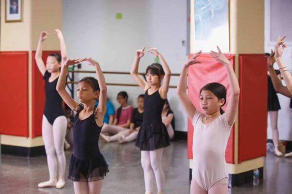 Settlement Music School dancers practice for an upcoming performance