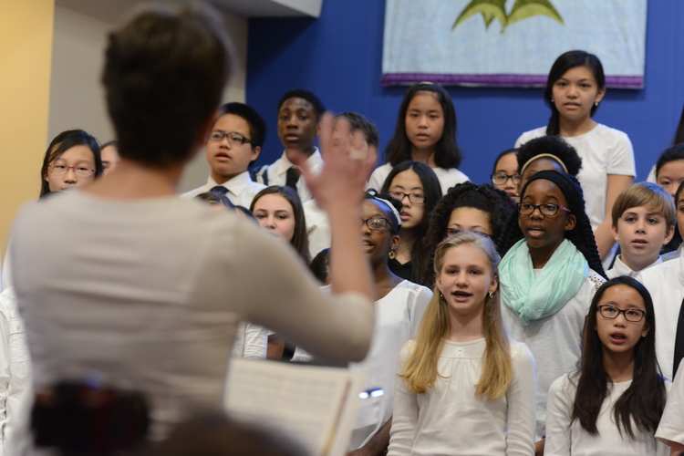 Students from the Gleeksman-Kohn Children's Choir perform