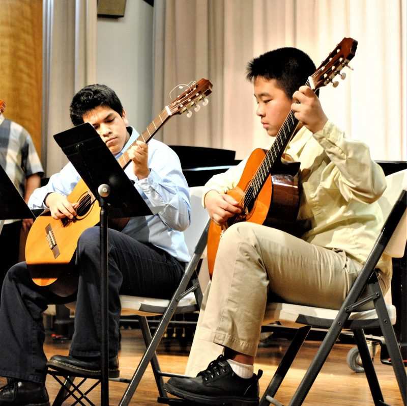 Guitar ensemble at Settlement Music School