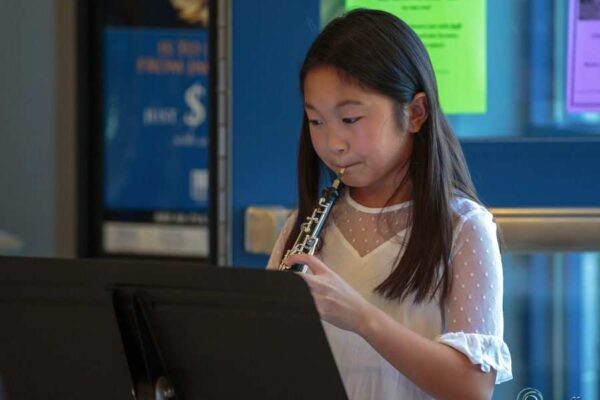 A young student practices at the Willow Grove Branch