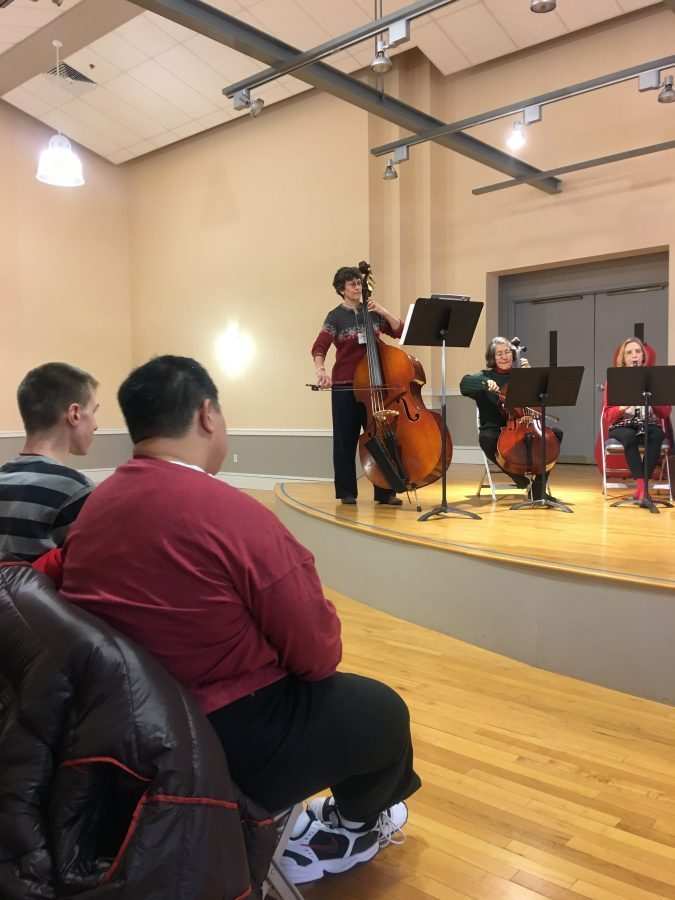 Students perform for other students at the Willow Grove Branch.