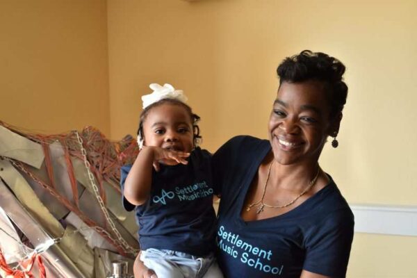 Angie Singleton shares a smile with her granddaughter at the 2018 Spring Open House