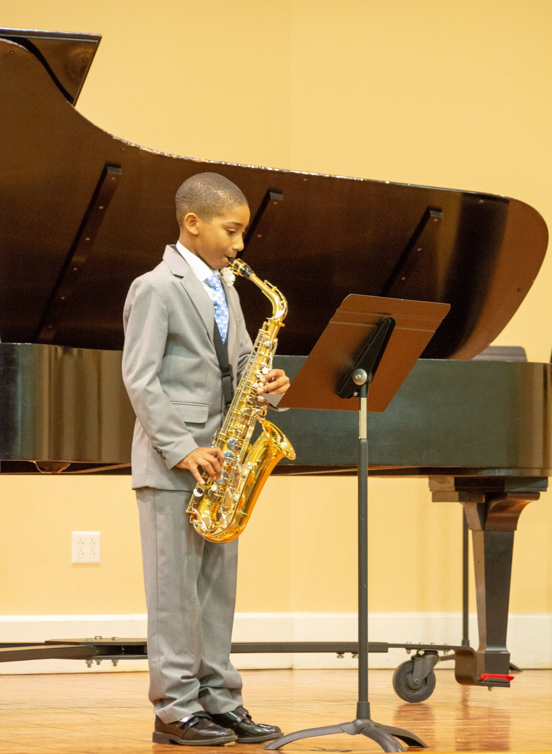 A Settlement Music School student performs at the Germantown Branch