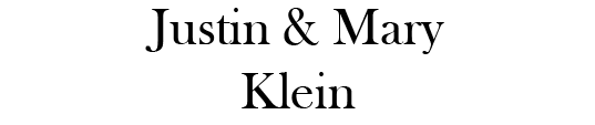 Justin & Mary Klein Logo